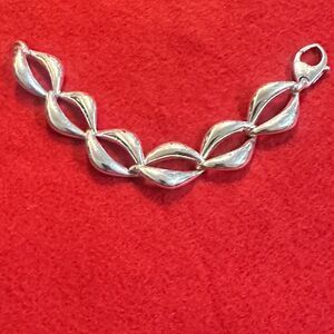 Made in Italy 925 Silver Hollow Unique Bracelet 7.5